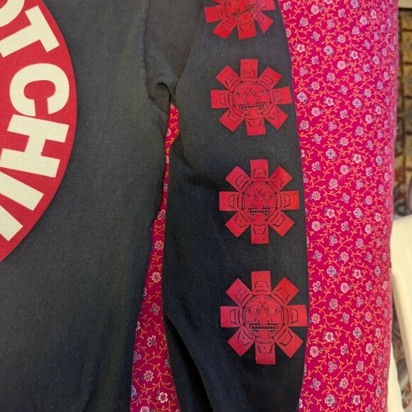 RARE Authentic Vintage Red Hot Chili Peppers Long Sleeve Concert T-Shirt Aztec - Picture 4 of 16